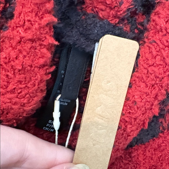 NWT Skims Cozy Knit Plaid Hoodie Unisex - Picture 4 of 5